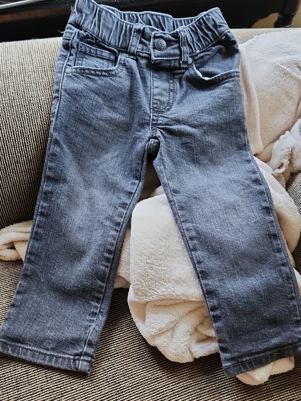 Sz 18-24 Months Gymboree Gray Stretch Skinny Fit Denim Jeans for Kids